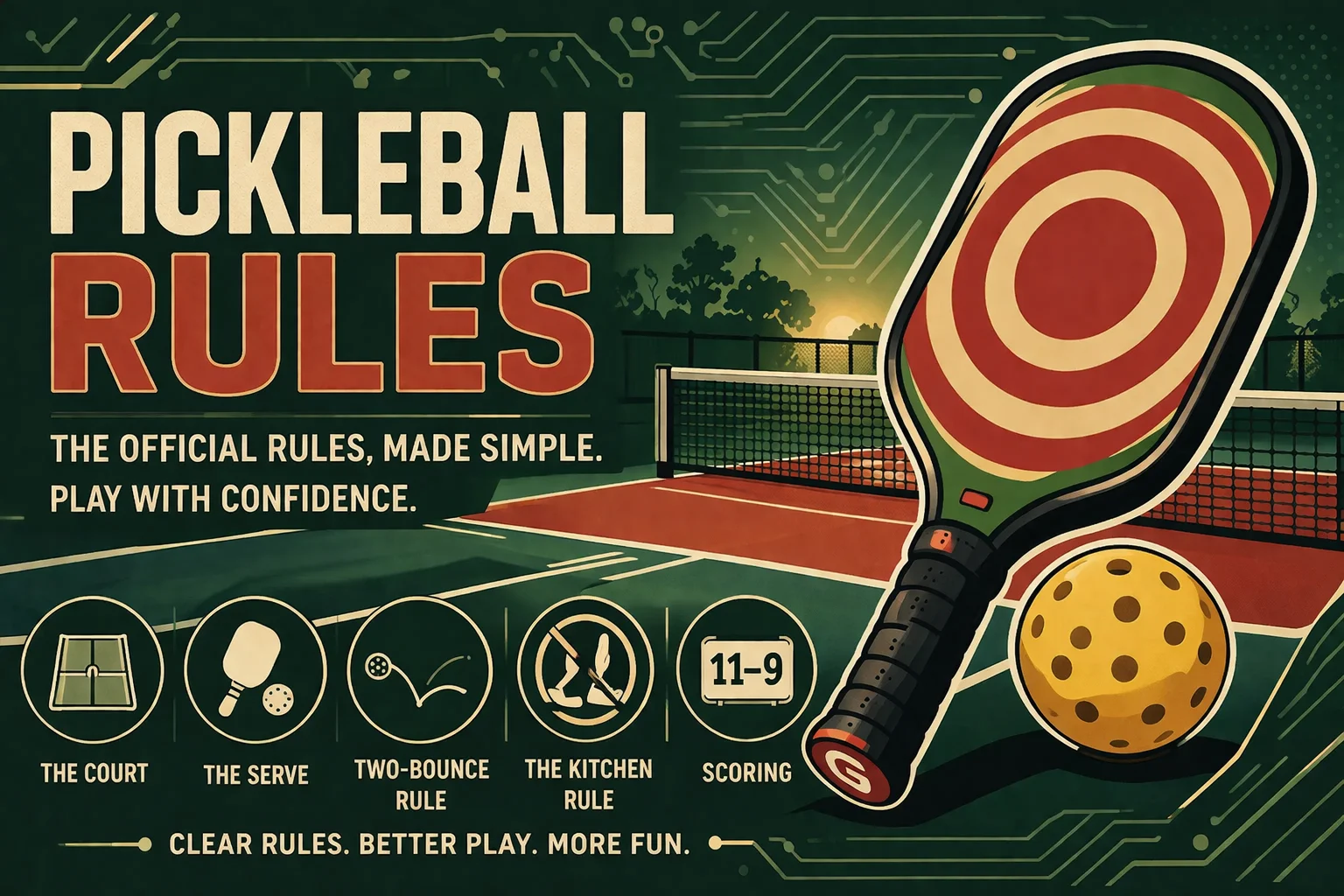 Pickleball Rules: Simple Guide to Scoring, the Kitchen, and Common Faults
